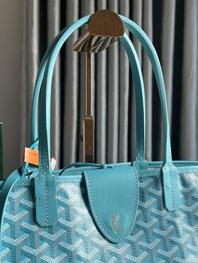 Goyard original canvas saint louis PM bag GY0082 sky blue