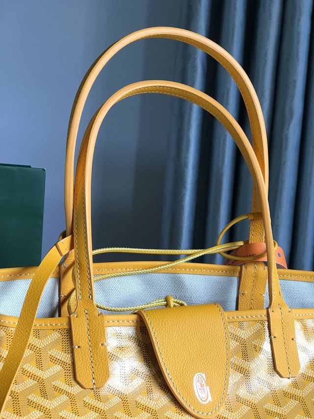 Goyard original canvas saint louis PM bag GY0082 yellow