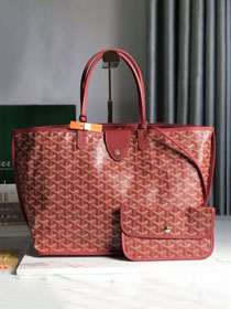 Goyard original calfskin&canvas reversible anjou PM bag GY0087 red