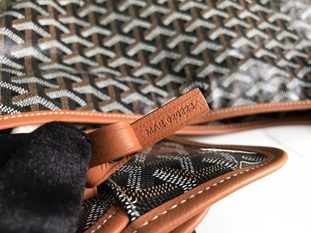 Goyard original canvas boheme hobo bag GY0094 black&brown