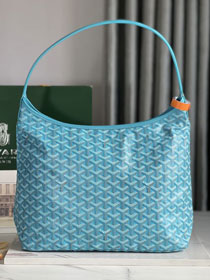 Goyard original canvas boheme hobo bag GY0094 sky blue