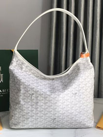 Goyard original canvas boheme hobo bag GY0094 white