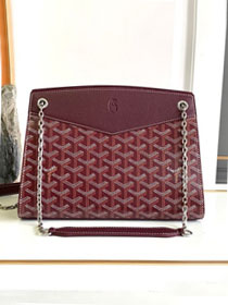 Goyard original canvas rouette structure PM bag GY0092 burgundy