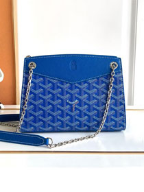 Goyard original canvas rouette structure mini bag GY0093 blue