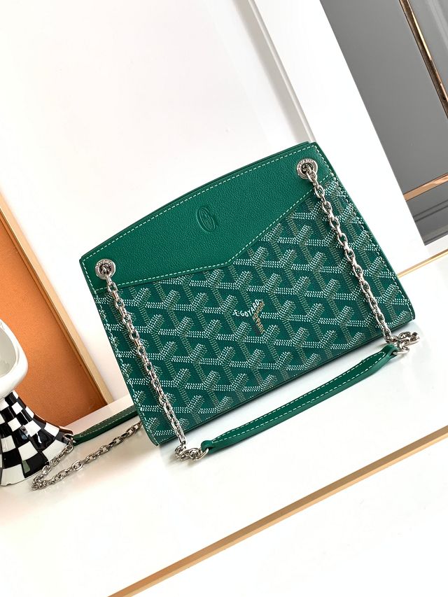 Goyard original canvas rouette structure mini bag GY0093 green