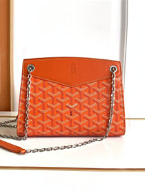 Goyard original canvas rouette structure mini bag GY0093 orange