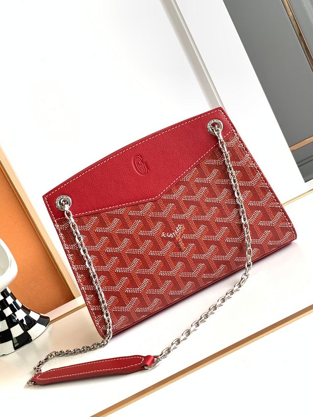 Goyard original canvas rouette structure mini bag GY0093 red