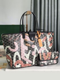 Goyard original canvas saint louis PM bag GY0089 black&pink