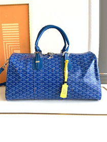 Goyard original canvas boston 45 bag GY0096 blue