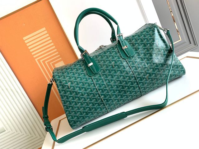 Goyard original canvas boston 45 bag GY0096 green