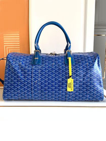 Goyard original canvas boston 50 bag GY0097 blue