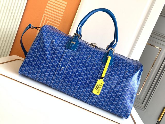 Goyard original canvas boston 50 bag GY0097 blue