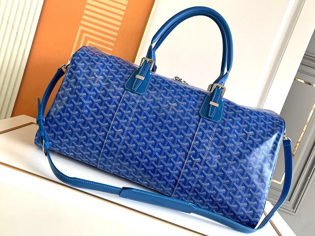 Goyard original canvas boston 50 bag GY0097 blue