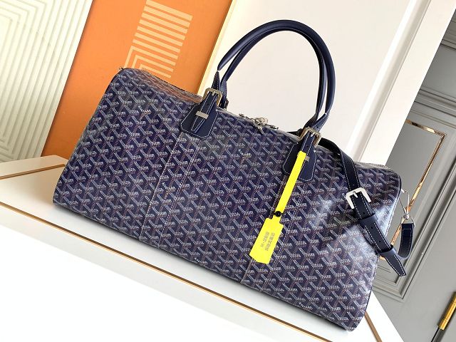 Goyard original canvas boston 50 bag GY0097 navy blue