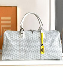 Goyard original canvas boston 50 bag GY0097 white