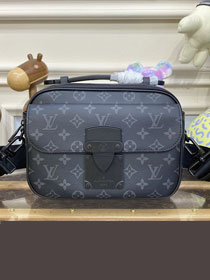 Louis vuitton original monogram eclipse s lock messenger bag m45805