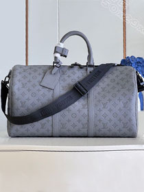 Louis vuitton original calfskin keepall 50 M46117 grey