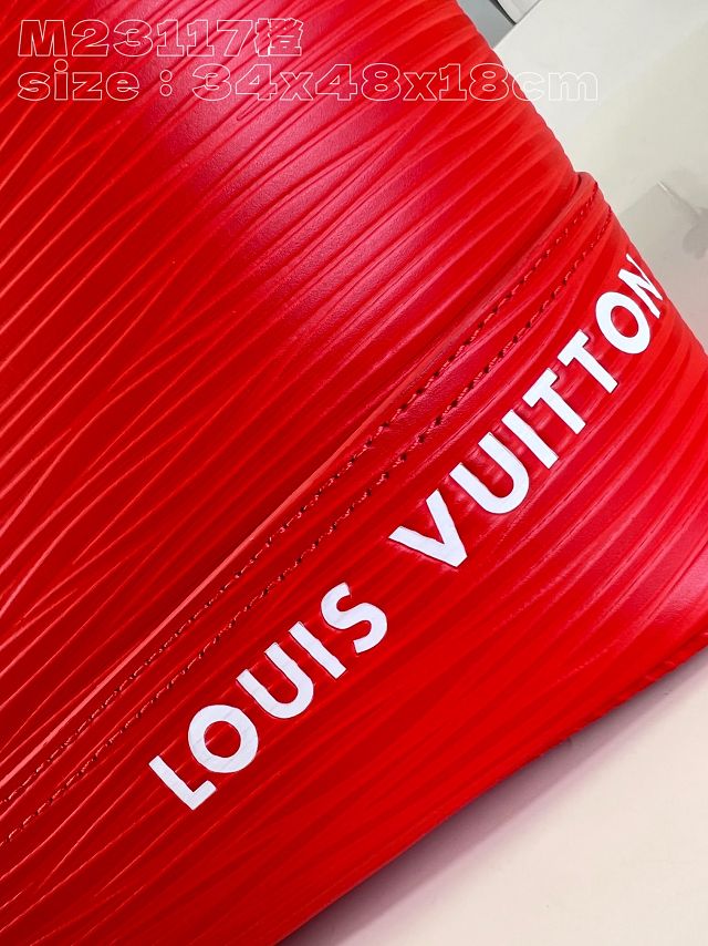 Louis vuitton original epi leather maxi noe sling M23117 red