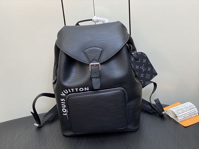 Louis vuitton original epi leather montsouris backpack M23099 black