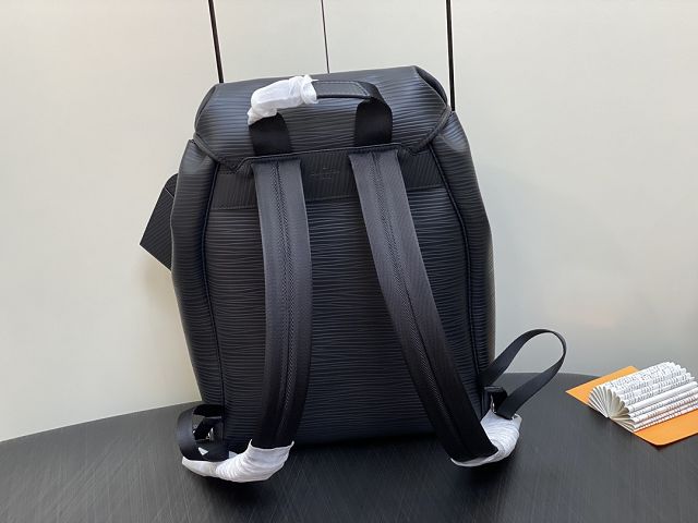 Louis vuitton original epi leather montsouris backpack M23099 black