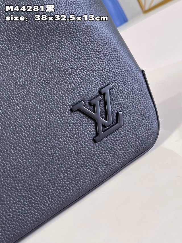 Louis vuitton original calfskin aerogram takeoff tote M44281 black