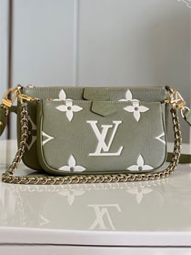 Louis vuitton original calfskin multi pochette M80399 khaki