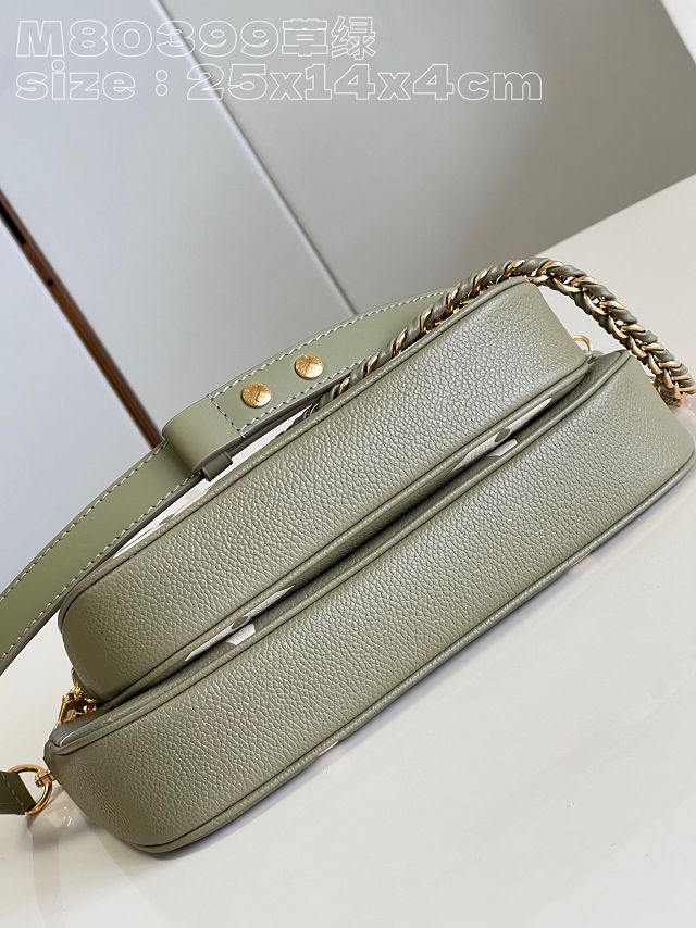 Louis vuitton original calfskin multi pochette M80399 khaki