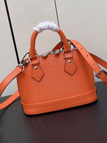 Louis vuitton original epi leather nano alma M82404 orange