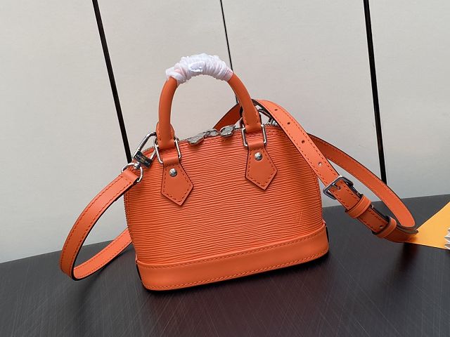 Louis vuitton original epi leather nano alma M82404 orange