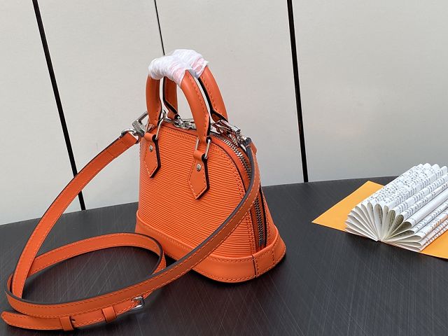 Louis vuitton original epi leather nano alma M82404 orange