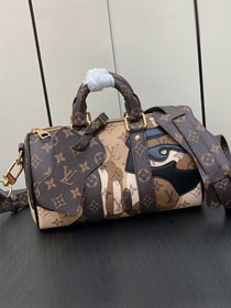 Louis vuitton original monogram canvas keepall 25 M46678 brown