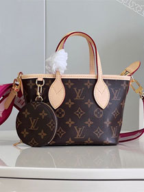 Louis vuitton original monogram canvas neverfull BB M46786 pink