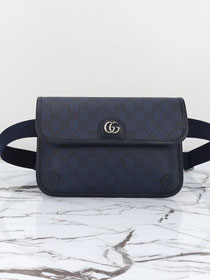 GG original canvas belt bag 752597 dark blue