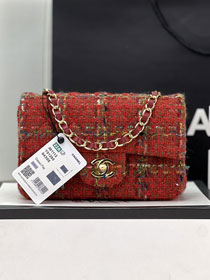 CC original tweed mini flap bag A69900 red