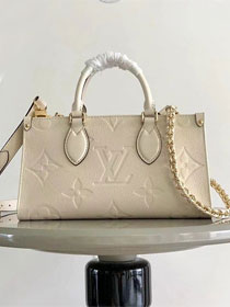 2024 Louis vuitton original calfskin onthego east west M23641 white