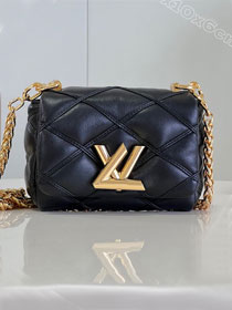 2024 Louis vuitton original lambskin pico GO-14 small handbag M23625 black