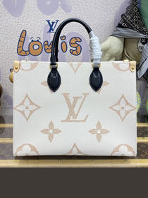 2024 Louis vuitton original monogram canvas onthego MM M46912  white