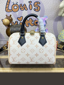 2024 Louis vuitton original monogram canvas speedy 20 M46906 white