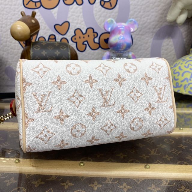 2024 Louis vuitton original monogram canvas speedy 20 M46906 white