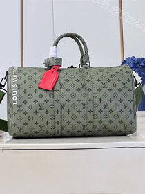 Louis vuitton original monogram canvas keepall 45 M23962 green