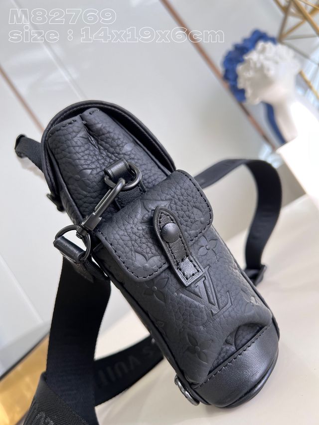 Louis vuitton original calfskin nano christopher backpack M82766 black