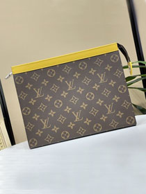 Louis vuitton original monogram canvas voyage pochette M82858 yellow