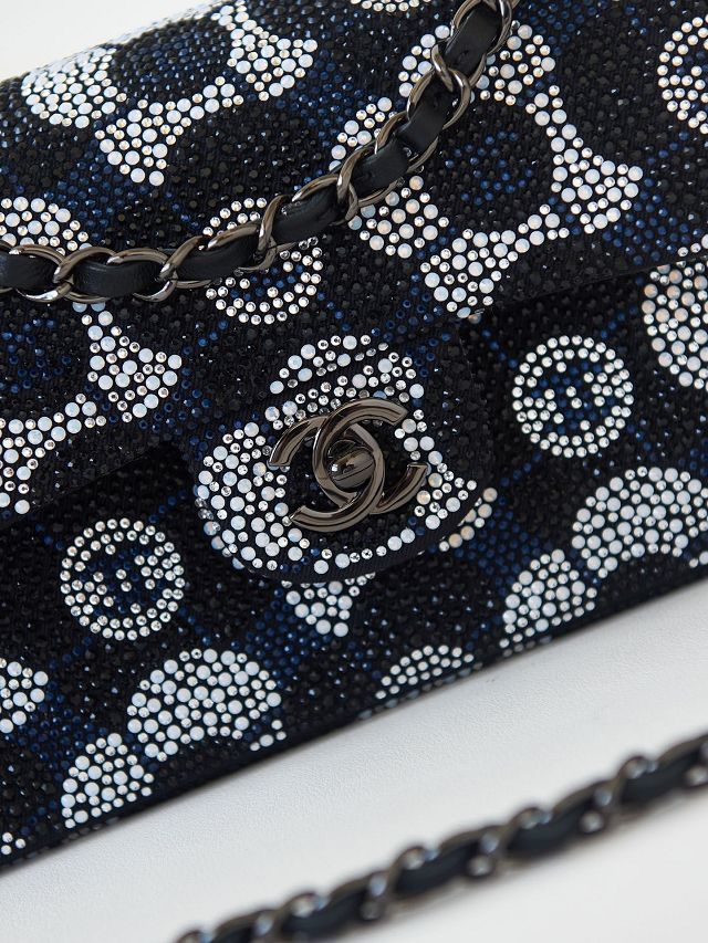 CC original sequins evening bag AS4298 black&blue