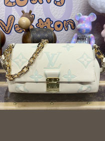 2024 Louis vuitton original calfskin favorite bag m46842 white&green