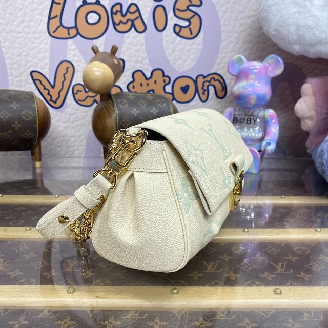 2024 Louis vuitton original calfskin favorite bag m46842 white&green