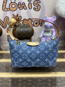 2024 Louis vuitton original denim hills pochette M82949 blue