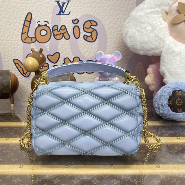 Louis vuitton original lambskin GO-14 medium handbag M24186 ecume