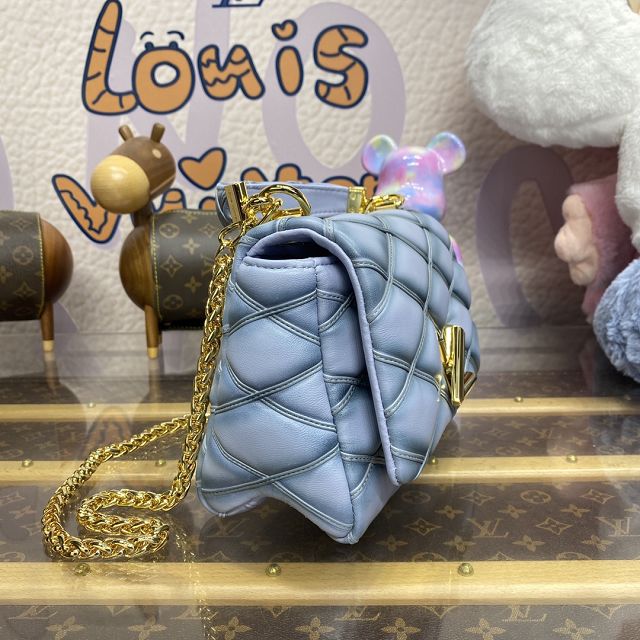 Louis vuitton original lambskin GO-14 medium handbag M24186 ecume
