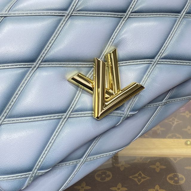 Louis vuitton original lambskin GO-14 medium handbag M24186 ecume