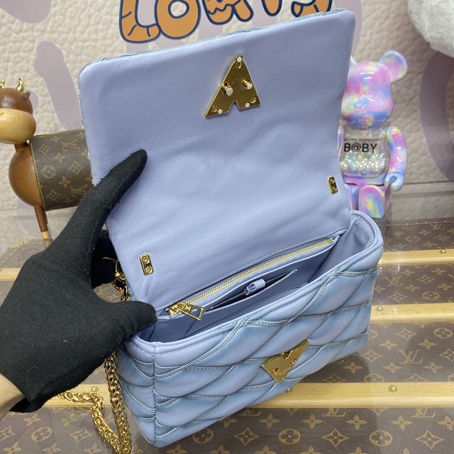 Louis vuitton original lambskin GO-14 medium handbag M24186 ecume